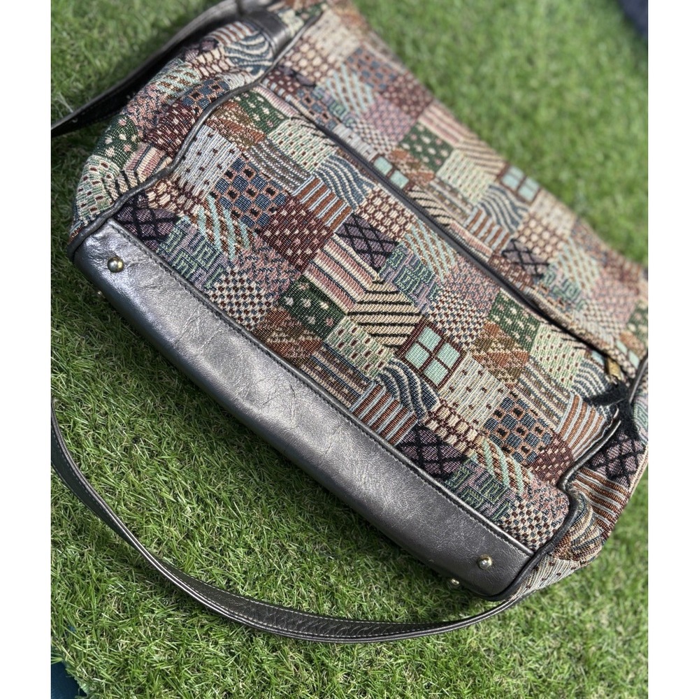 SAS‎ Vintage Made in USA Tapestry Shoulder Bag Quilted Patchwork Handbag Purse